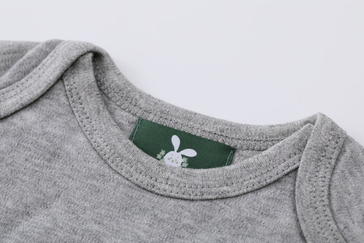 Short Sleeve Bodysuits Grey