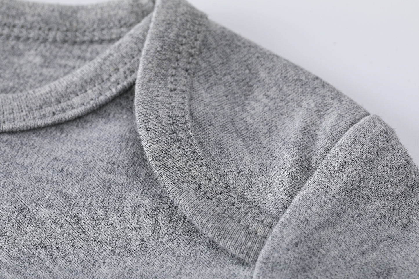 Short Sleeve Bodysuits Grey