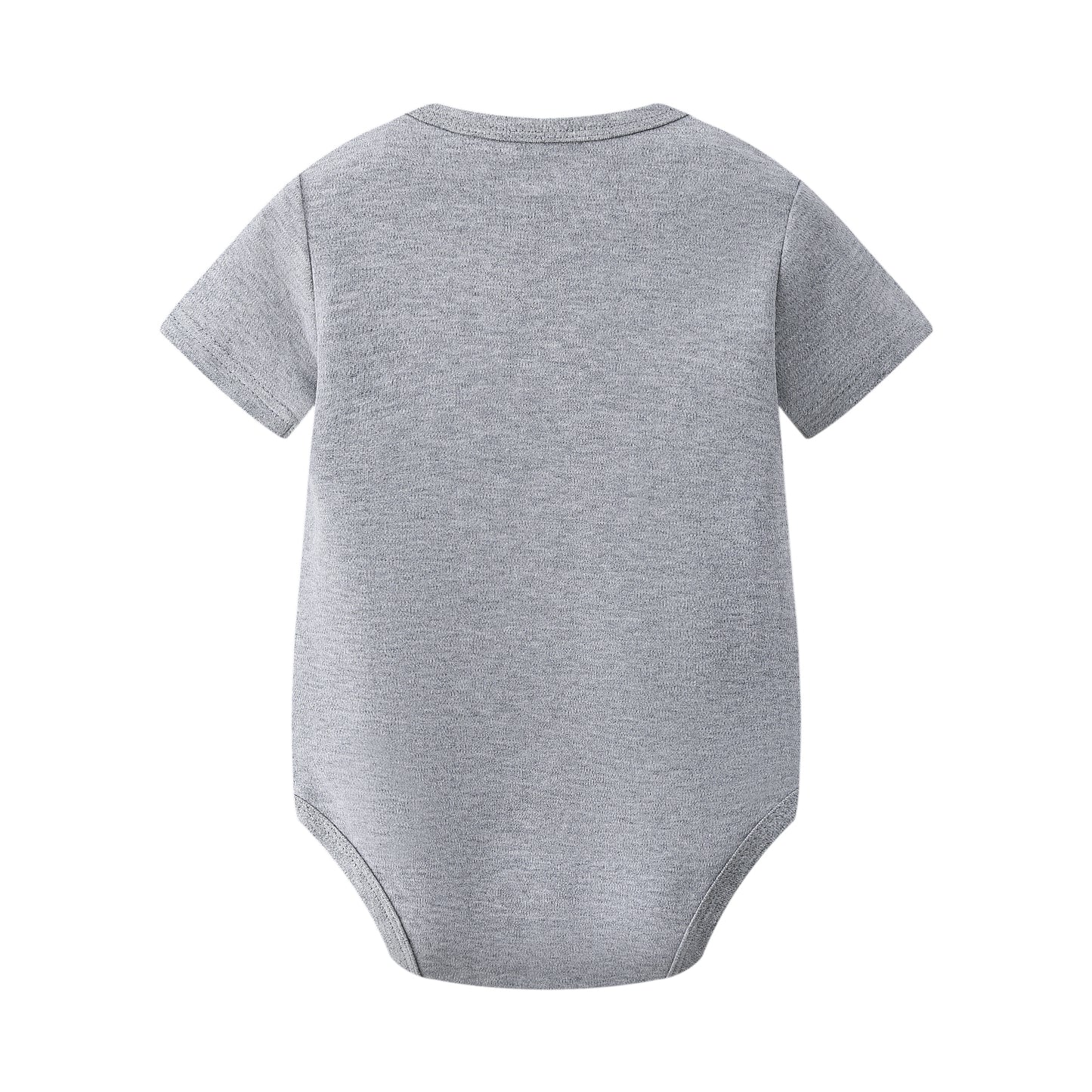 Short Sleeve Bodysuits Grey