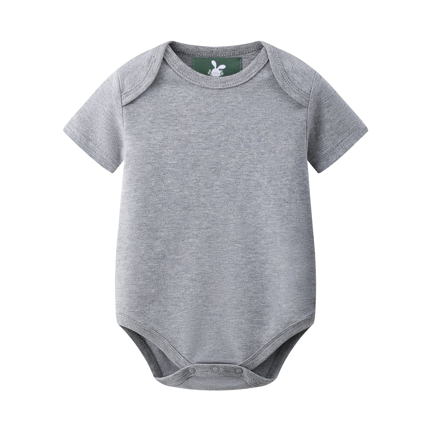 Short Sleeve Bodysuits Grey