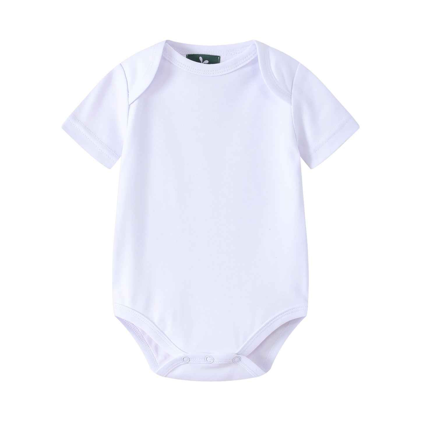 Short Sleeve Bodysuits White