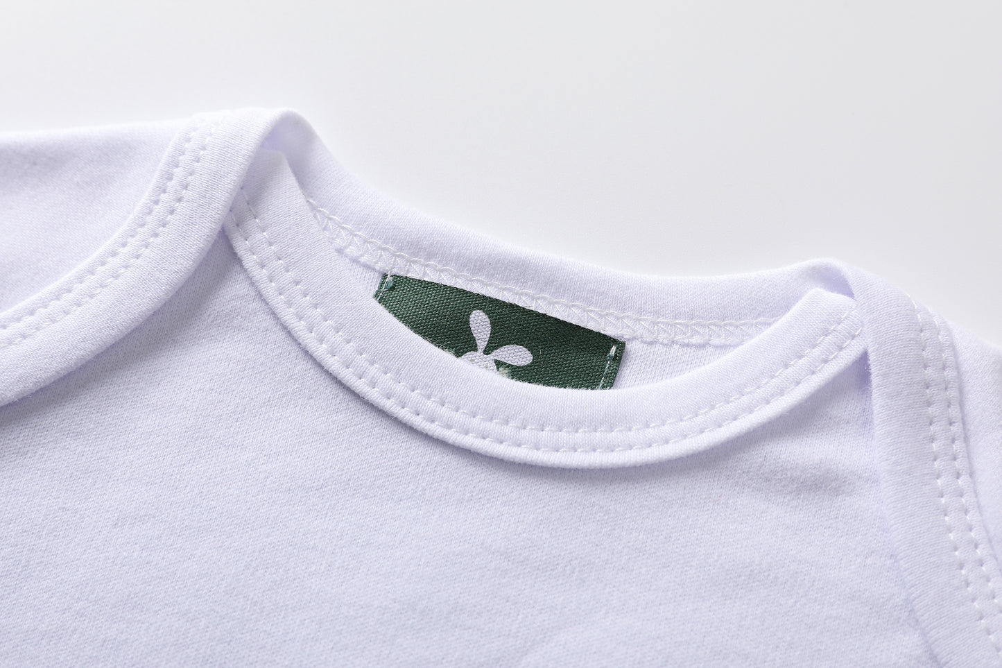 Short Sleeve Bodysuits White
