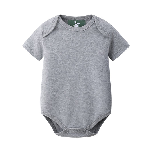 Short Sleeve Bodysuits Grey