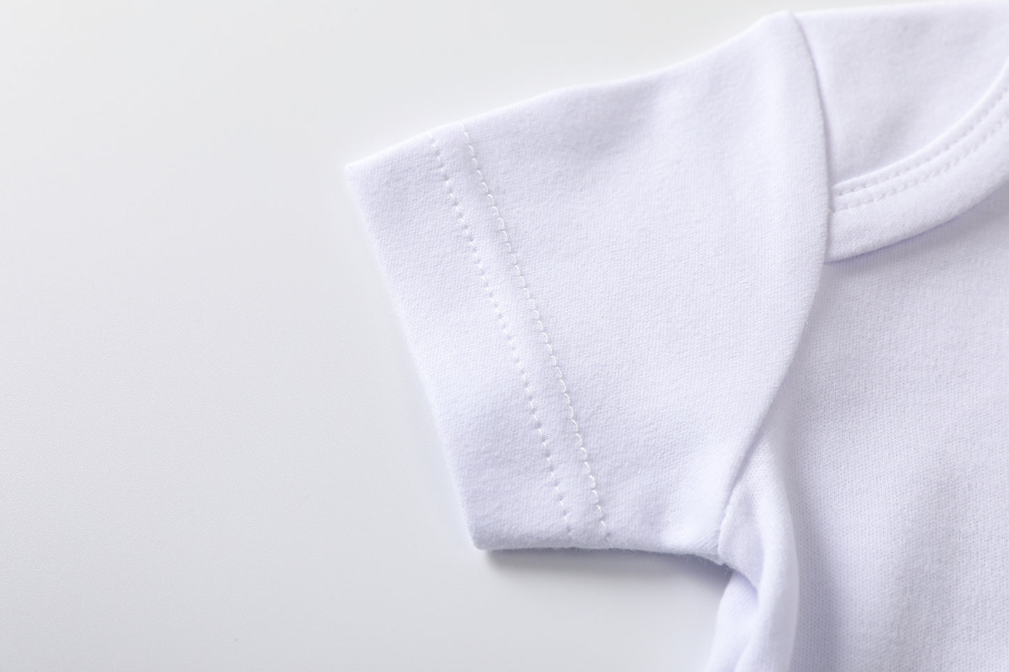 Short Sleeve Bodysuits White
