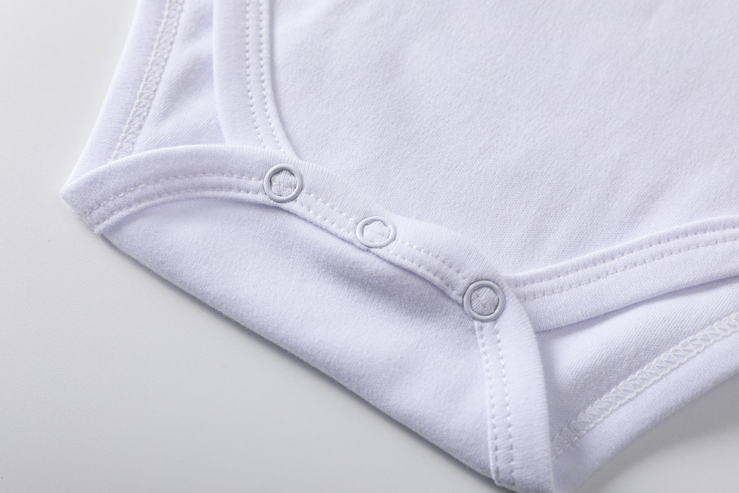 Short Sleeve Bodysuits White